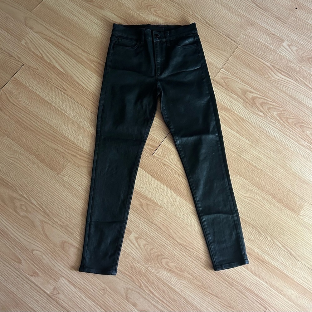 Joe’s Jeans Black Flawless The Charlie Hi Rise Skinny Ankle Jeans Size 26